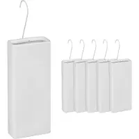Relaxdays Humidificateurs pour radiateurs, lot de 6, évaporateurs d'eau pour radiateurs, à suspendre, en céramique, humidificateurs d'intérieur, blancs