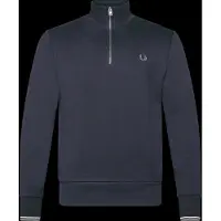 Fred perry Pull Demi-Zip Foncé Bleu Bleu foncé taille M