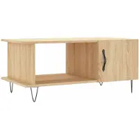 vidaXL Table basse chêne Sonoma 90x50x40 cm bois composite
