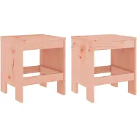 vidaXL Tabouret de jardin 2 pcs 40x36x45 cm bois massif douglas