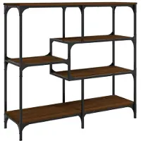vidaXL Table console chêne marron 103x32x95 cm bois d'ingénierie