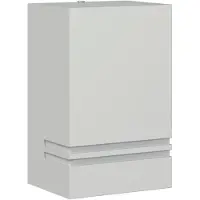 vidaXL Applique murale extérieure argentée acier inoxydable