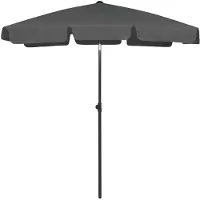 vidaXL Parasol de plage anthracite 180x120 cm