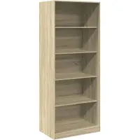 vidaXL Armoire Chêne Sonoma 80x50x200 cm Bois composite