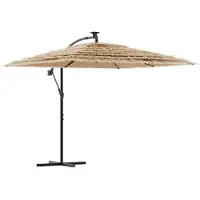 vidaXL Parasol avec mât en acier brun 246x246x230 cm