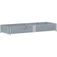 vidaXL Rehausse de palette Gris 150x50 cm Pin massif