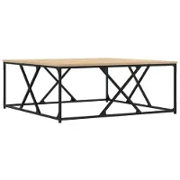 vidaXL Table basse chêne Sonoma 100x100x40 cm bois composite