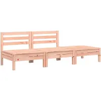 vidaXL Canapé de jardin 3 places en bois massif de douglas
