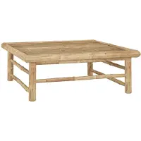 vidaXL Table de jardin 65x65x30 cm bambou