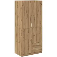 vidaXL Armoire Artisan-Chêne 80x52x180 cm Bois composite