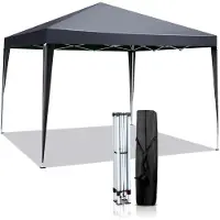 Sonstiges Pavillon d'extérieur 3x3 mètres, gris, imperméable, protection UV 50+, tissu Oxford 420D, structure stable et hauteur réglable