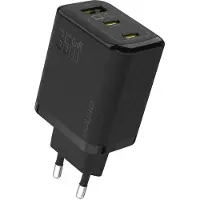 Dudao A29EU Adapter 65Watt 2xUSB-C 1xUSB-A Sort