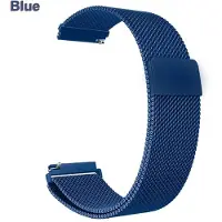 StarTech.com Bracelet en acier inoxydable pour Huawei Watch GT5 46/41 mm, avec fermeture magnétique, 18 mm, couleur bleue