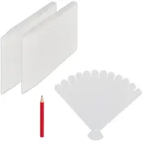 Relaxdays , lot de 300 étiquettes à enfoncer, pour l'étiquetage, plates-bandes et semis, jardin, 13 cm de long, étiquettes en plastique, blanches