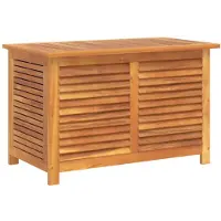 vidaXL Coffre de jardin avec fentes d'aération 90x50x56 cm bois massif acacia
