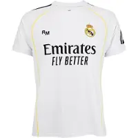 Real Madrid T-shirt à manches courtes 25/26, modèle Mbappé, couleur blanche, taille S (homme)