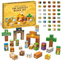 Sonstiges Calendrier de l'Avent Noël 2026, scène de la nativité. Blocs magnétiques. Compte à rebours de 24 jours. 48 cubes. Idéal pour les enfants à partir de 3 ans