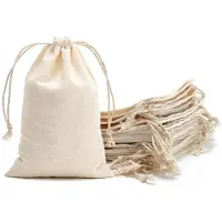 Sonstiges Sacs en coton avec cordon de serrage, 10x15 cm, lot de 50, pour calendriers de l'Avent, cadeaux personnalisés et emballages cadeaux