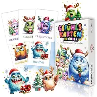 Sonstiges Cartes d'émotions pour enfants, cartes pour développer l'intelligence émotionnelle, thème de Noël, 33 émotions