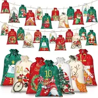 Sonstiges 24 calendriers de l'Avent à remplir, sacs en tissu avec des chiffres, ensemble pour créer un calendrier de Noël personnalisé