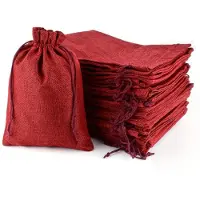 Sonstiges 30 sacs en jute de 20x30 cm avec cordon de serrage, idéaux pour les cadeaux et les calendriers de l'Avent