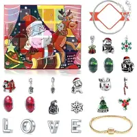Sonstiges Calendrier de l'Avent pour filles, année 2026, comprenant 2 bracelets et 22 pendentifs