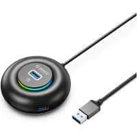 ORICO Hub USB YXR4-U3 RGB avec 4 ports USB-A 3.0 et un câble de 1,8 mètre