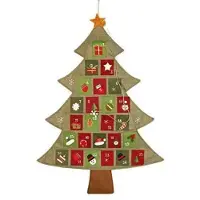 Sonstiges Calendrier de l'Avent, sapin de Noël, compte à rebours en feutre pour la maison, pour la salle de classe, décoration murale