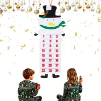 Sonstiges Calendrier de l'Avent en feutre avec 24 poches pour suspendre, idéal pour les cadeaux de Noël