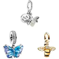 Sonstiges Charmes en forme de fleurs de cerisier, de papillons, d'abeilles et de lucioles pour femmes