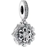 Sonstiges Charm en forme de fleurs de cerisier et de flocons de neige, pour femmes, compatible avec Pandora