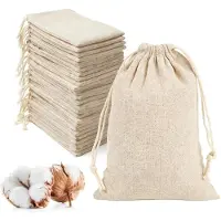 Sonstiges 24 petits sacs en coton de 18x13 cm avec cordon, idéaux pour créer un calendrier de l'Avent fait maison, réutilisables pour les cadeaux