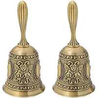 Torribaly cloches à main, sonnettes d'appel de service en métal, jeu de dîner de thé de bureau