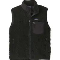 Patagonia - Veste polaire sans manches chaude et coupe-vent - M's Classic Retro-X Vest Black w/Black pour Homme - Taille S - Noir