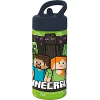 Minecraft Gourde - 410 ml - Vert/Noir - - UneTaille - Gourde