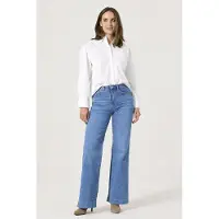 Garcia Celia wide femme Jeans, 36/32, Bleu, Wide fit