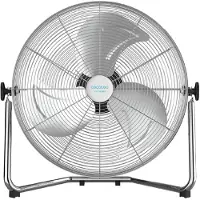 Cecotec Ventilateur industriel ForceSilence 5000 Pro, avec 3 pales, 120 W, 3 vitesses, moteur en cuivre, couleur argent