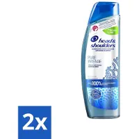 Head & shoulders – Shampooing antipelliculaire – Pure Intense – Détoxification du cuir chevelu – 250 ml – Pack économique – 2 pièces