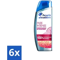 Head & shoulders Shampooing antipelliculaire – Pure Intense – Pamplemousse – 250 ml - Pack économique - 6 pièces