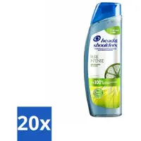 Head & shoulders – Shampooing antipelliculaire – Pure Intense – Régulateur de sébum – 250 ml - Pack économique - 20 pièces