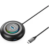 ORICO Hub USB YXR4-C3 RGB avec 4 ports USB-A 3.0 et un câble de 1,8 mètre