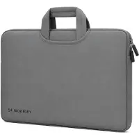 Wozinsky Sacoche pour ordinateur portable WNT-15G 15,6 pouces avec poignée rétractable en néoprène - Gris (15.60"), Sac pour notebook, Argent, Gris