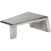 vidaXL Aviator Table basse en aluminium style avion vintage
