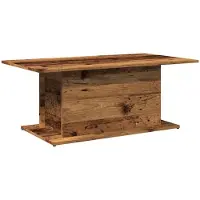 vidaXL Table basse imitation vieux bois 102x55,5x40 cm Bois composite