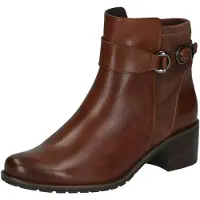 Caprice Bottines cognac