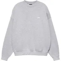 Pull&Bear Sweat-shirt 'STWD' gris clair / blanc
