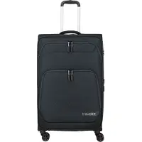 Travelite Kick Off - Valise trolley à 4 roulettes, grande taille (78 cm), couleur anthracite