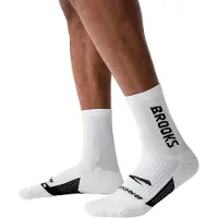 Brooks Chaussettes Ghost Crew Blanc Noir, Taille S