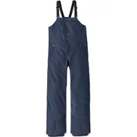 Patagonia - Salopette de ski imperméable et isolante - K's Powder Town Bibs New Navy en Nylon - Taille Enfant 112-118