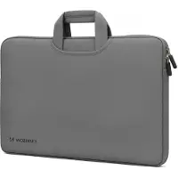 Wozinsky Sacoche pour ordinateur portable WNT-17G 17,3 pouces avec poignée rétractable en néoprène - Gris (17.30"), Sac pour notebook, Argent, Gris